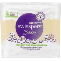 Swisspers Baby Organic Cotton Pads Pack of 40's