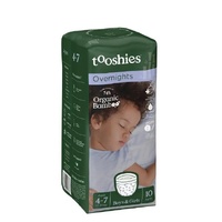 Tooshies Organic Bamboo Overnight Pants Ages 4-7 (17–30kg) Boys & Girls Pack of 10 
