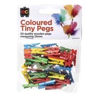 Tiny Coloured Pegs 50's