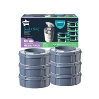 Tommee Tippee Twist & Click Sangenic Advanced Nappy Bin Disposal System Refill Cassettes 6 Pack