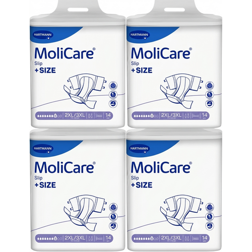 MoliCare Slip Plus Size 2X-Large / 3X-Large 8D 3400mL (175-245cm) (4x14) Carton of 56