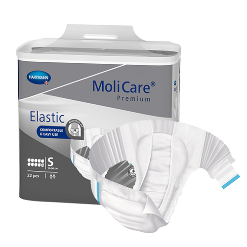 Molicare Premium Elastic 10D Small (70 - 90cm, 2364mL) 22's