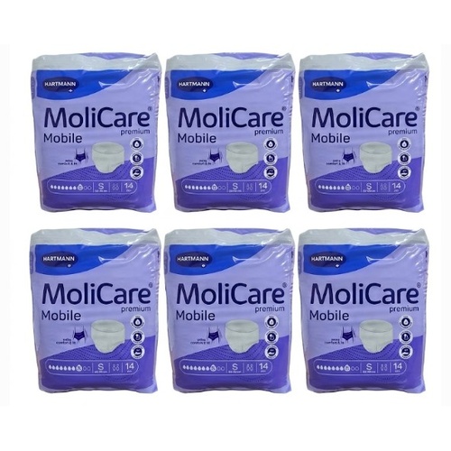 MoliCare Premium Mobile 8D Small (60 - 90cm, 1791mL) (6 x 14) Carton of 84