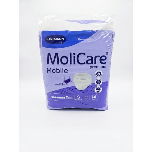MoliCare Premium Mobile 8D Small (60 - 90cm, 1791mL) Pack of 14