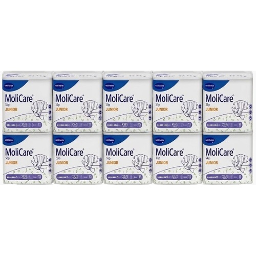 MoliCare Slip Junior Extra Small/Small Plus 8D 1914mL (50-80cm) (10x15) Carton of 150