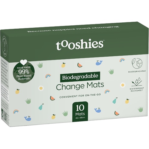 Tooshies Disposable Change Mats 46cm x 68cm Pack of 10's