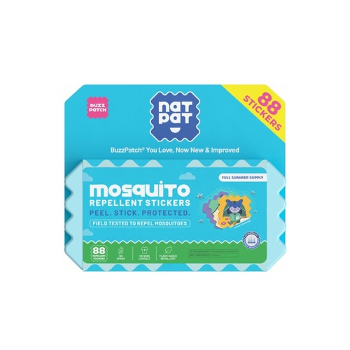 Natpat Mosquito Repellant Patch Stickers for Kids Pack of 88