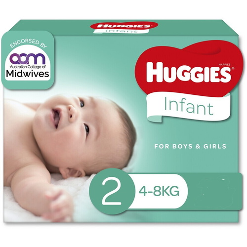 Huggies Nappies Unisex Size 2 Infant (4 