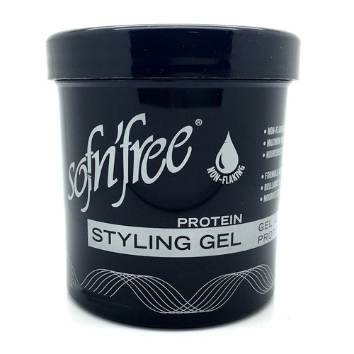 Sofn'Free Protein Styling Gel Black 170g (6oz) Sofn'Free Protein Styling Gel Black 170g (6oz)