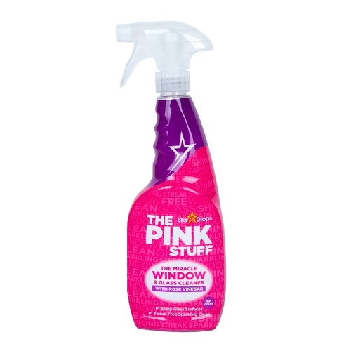 The Pink Stuff Star Drops The Miracle Window & Glass Cleaner with Rose Vinegar 750mL