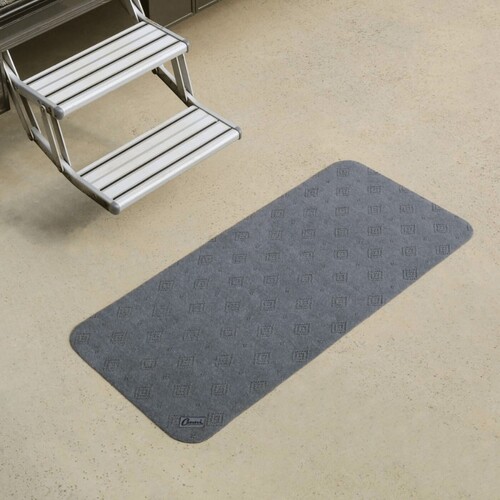 Conni Anti Slip Absorbent Floor Mat - Mid Runner (50cm x 115cm) Grey