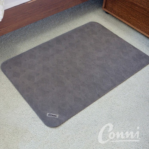 Conni Anti Slip Absorbent Floor Mat Classic 60 x 90cm - Grey 