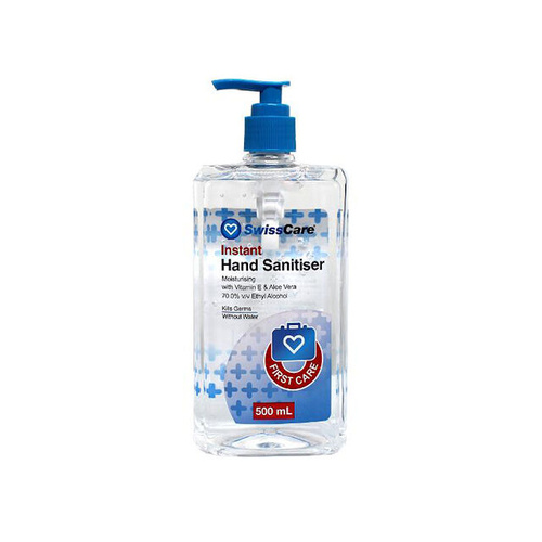 SwissCare Instant Alcoholic Hand Sanitiser 500mL