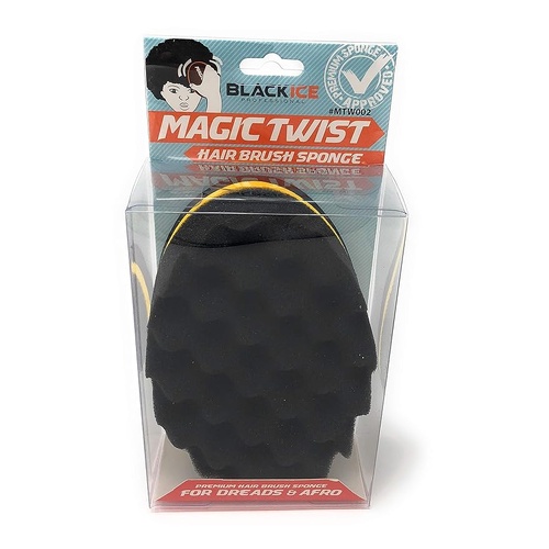 Black Ice Magic Twist Hair Brush Sponge