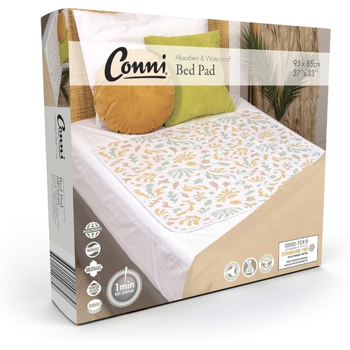 Conni Reusable Bed Pad (95cm x 85cm) - Organic Print