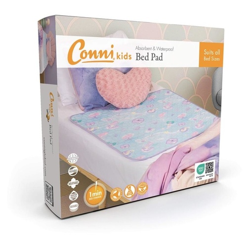 Conni Kids Reusable Bed Pad Mermaid Print 95 x 85cm