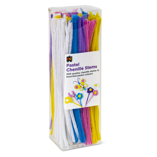 Chenille Stems 6mm X 30cm 40/Pkg - Pastels