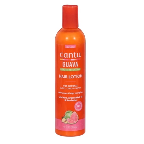 Cantu Guava Length Retention Hair Lotion for Natural Curls, Coils & Waves 355mL(12oz)
