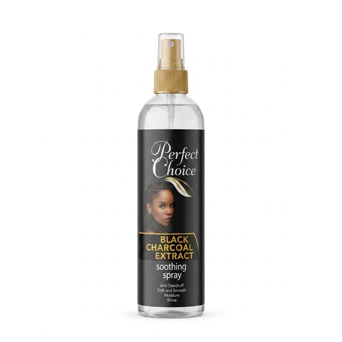 Perfect Choice Black Charcoal Extract Soothing Spray Anti-Dandruff Soft & Smooth Moisture & Shine 350mL (11.84 oz)