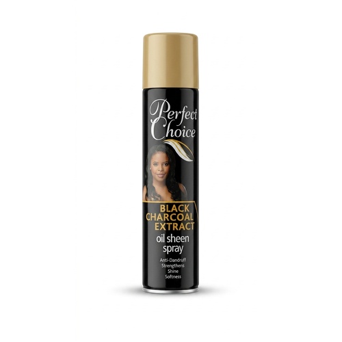 Perfect Choice Black Charcoal Extract Oil Sheen Spray Anti-Dandruff Strength & Shine 275mL(9.30oz)