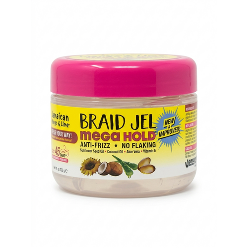 Jamaican Mango & Lime Braid Jel Mega Hold Anti-Frizz 227g (8oz)