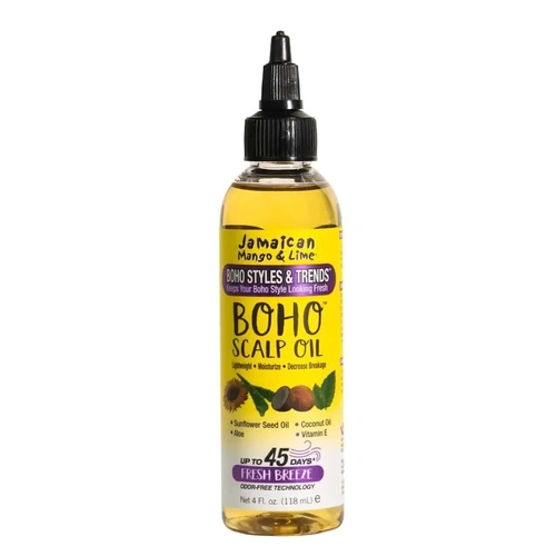 Jamaican Mango & Lime Boho Scalp Oil with Sunflower Seed Oil, Coconut Oil, Aloe Vera & Vitamin E 118mL (4oz)