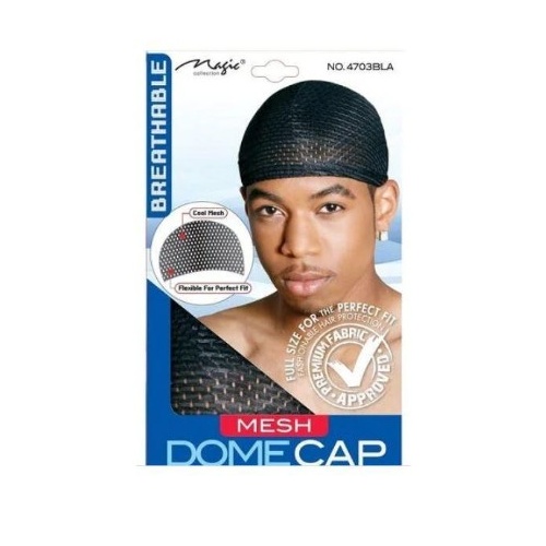 Magic Collection Mesh Dome Cap Breathable Black