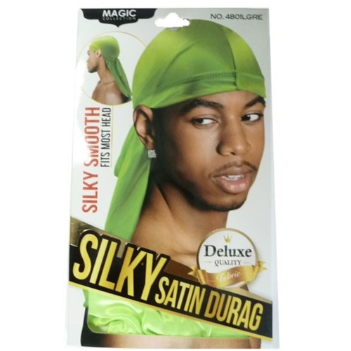 Magic Collection Silky Smooth Satin Durag Green