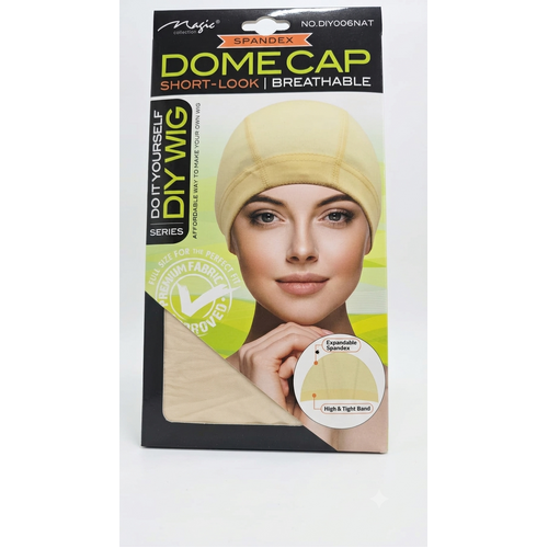 Magic Collection Spandex Dome Cap Short-Look DIY Wig Breathable Natural