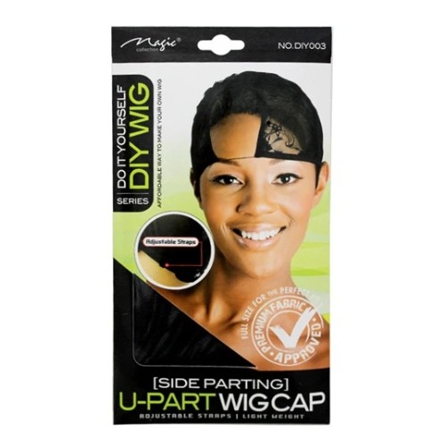 Magic Collection DIY U-Part Wig Cap with Adjustable Straps – Side Parting