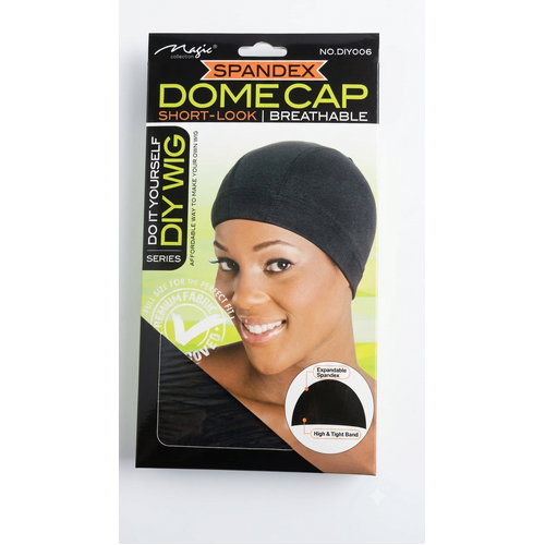 Magic Collection Spandex Dome Cap Short-Look DIY Wig Breathable Black