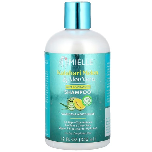 Mielle Kalahari Melon & Aloe Vera Deep Hydration Shampoo Clarifies & Moisturizes 355mL(12oz)