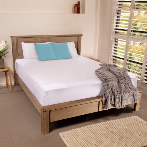 Conni Micro-Plush Waterproof Flat Sheet King Mattress (183cm x 203cm) 