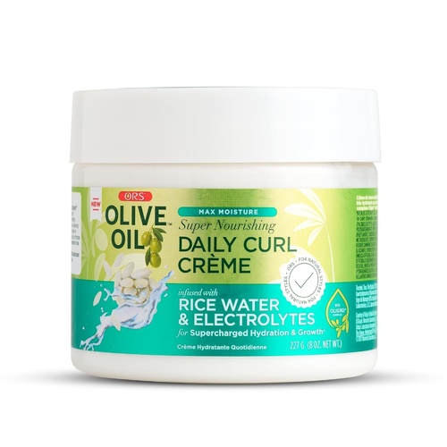 ORS Olive Oil Max Moisture Super Nourishing Daily Curl Crème with Rice Water & Electrolytes 227g(8oz)
