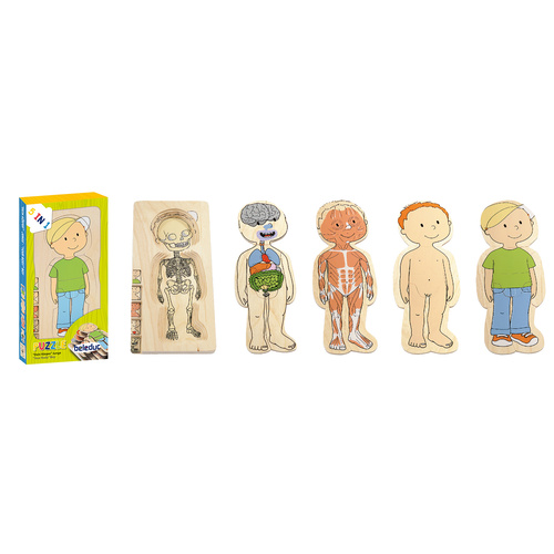 Beleduc Multilayer Wooden Puzzle - Little Boy (Age 4-6)