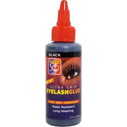 Salon Pro Ultra Grip Black Eyelash Glue 30 Second Bond 59mL(2oz)