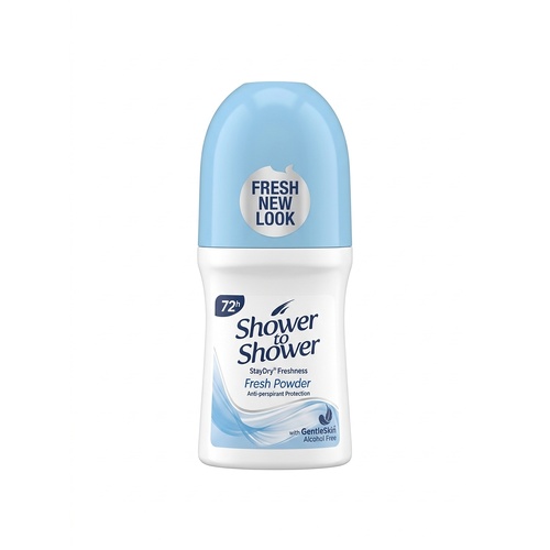 Shower to Shower Ladies Roll On Fresh Powder 72 hour 50mL