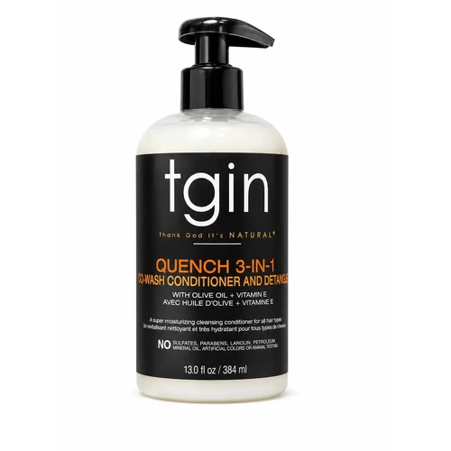 TGIN Quench 3-in-1 Co-Wash Conditioner & Detangler with Olive Oil + Vitamin E 384mL (13oz)