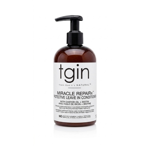 TGIN Miracle RepairX Protective Leave-In Conditioner with Castor Oil + Biotin 384mL(13oz)