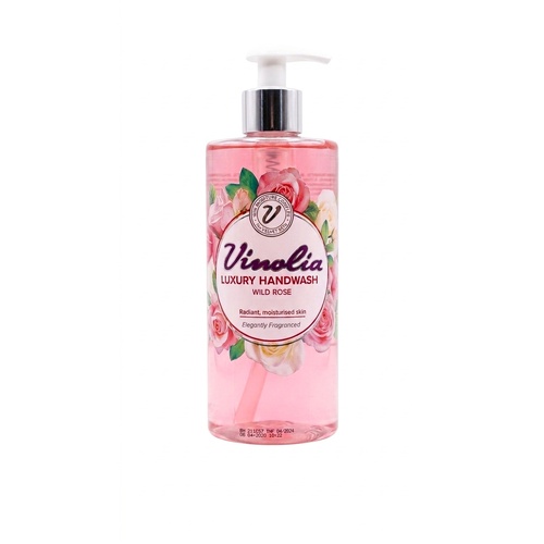 Vinolia Luxury Handwash Wild Rose Radiant Moisturised Skin 475mL
