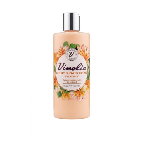 Vinolia Luxury Shower Crème Sandalwood Radiant Moisturised Skin Oil Enriched 490mL